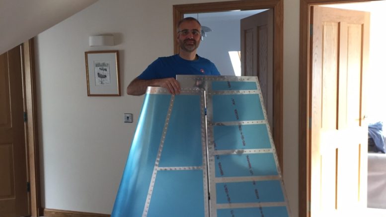 Me with RV14 fin and rudder